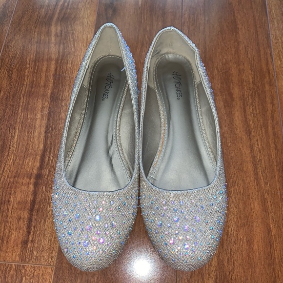 Hot Cakes Shoes Rhinestone Flats Poshmark